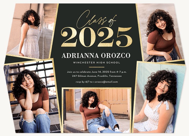 Shining Collage Graduation Cards