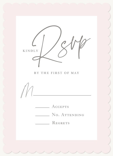 Eloquent Script Wedding RSVP Cards