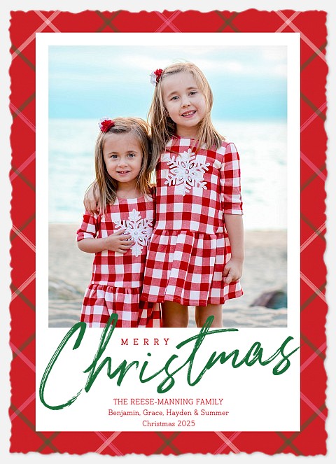 Brilliant Pattern Holiday Photo Cards