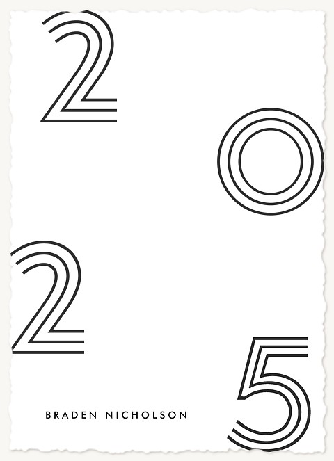 Inline Year Thank You Cards 