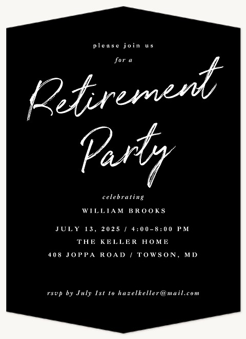 Brushed Script Invitations