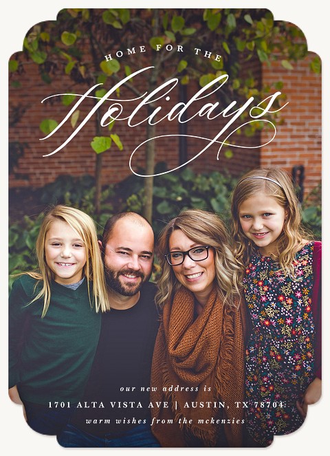 Calligraphic Home Christmas Cards