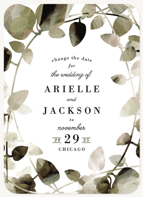 Wild Laurel Change the Date Cards