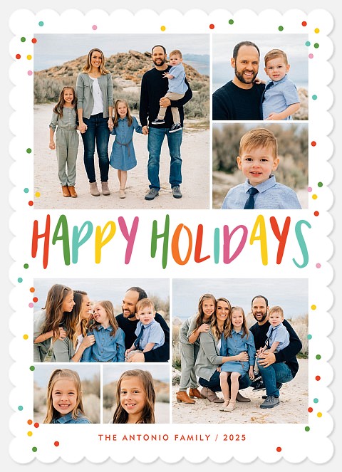 Colorful Magic Holiday Photo Cards