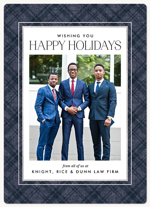 Professional Plaid Holiday & Christmas Magnet Cards