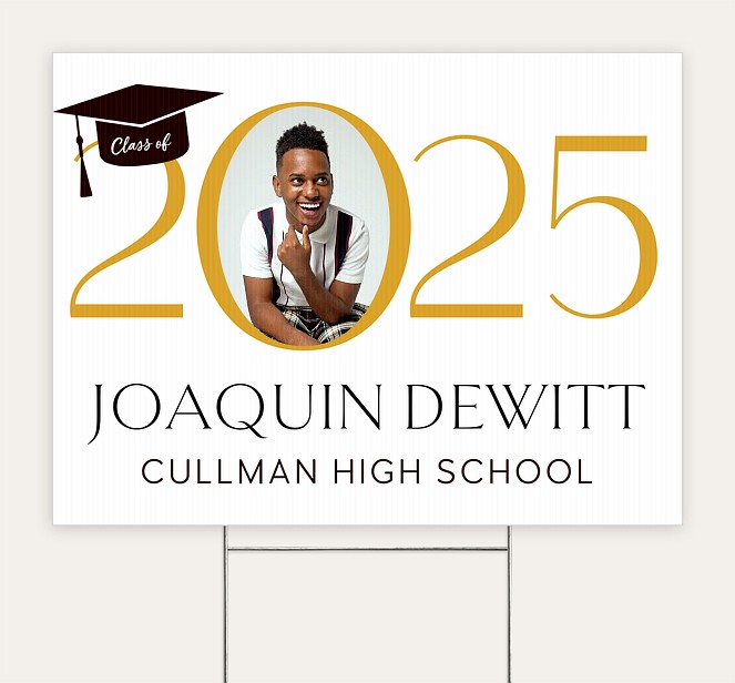 Cap on Year Custom Yard Signs