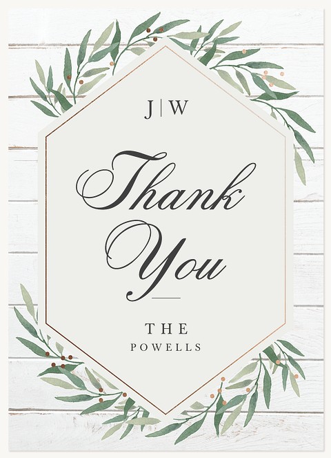 Geo Garden Thank You Cards 
