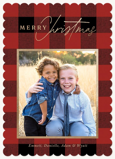 Classic Buffalo Personalized Holiday Cards