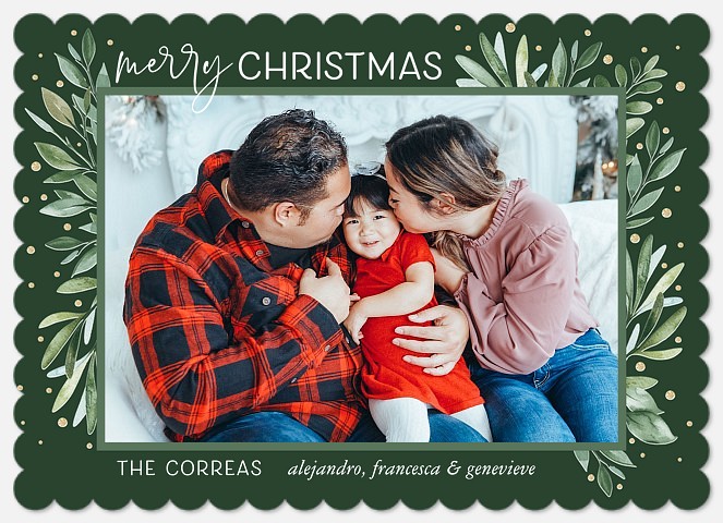 Fresh Branches Holiday Photo Cards