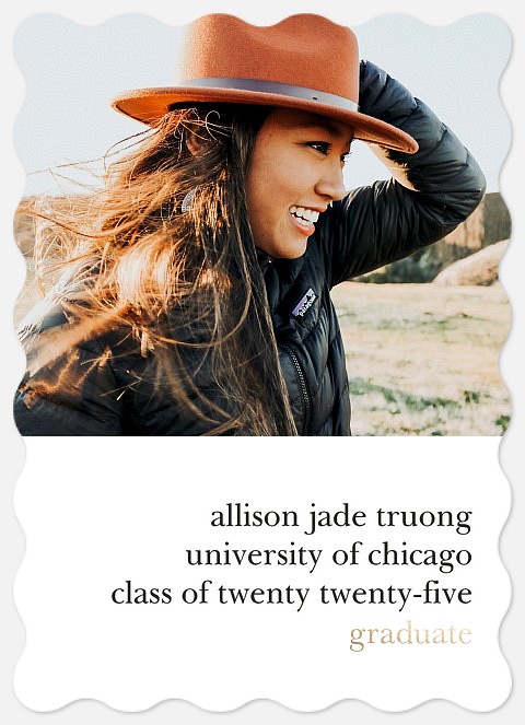 Simple Statement Graduation Cards