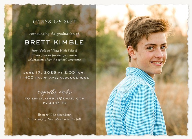 Classic Overlay Graduation Invitations
