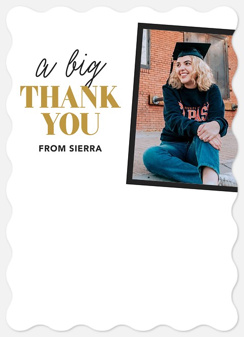 Tilted Snapshot Thank You Cards 