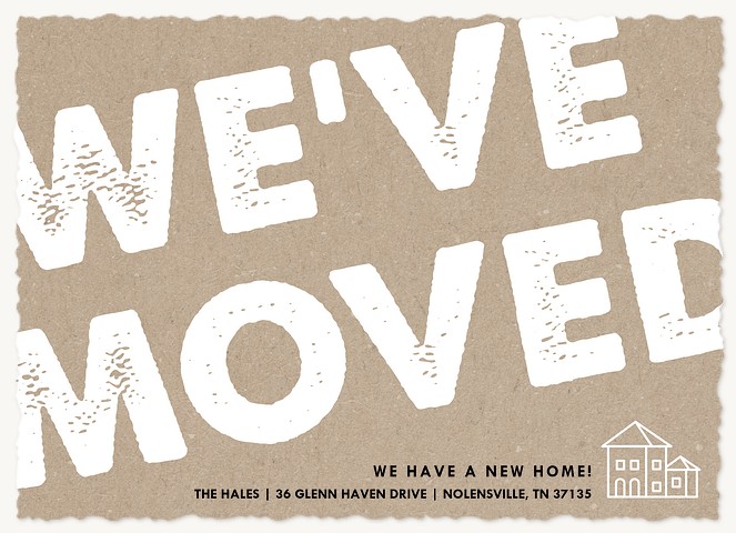 We've Moved Moving Announcements