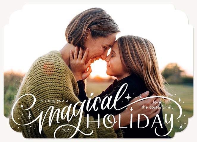 Holiday Magic Personalized Holiday Cards