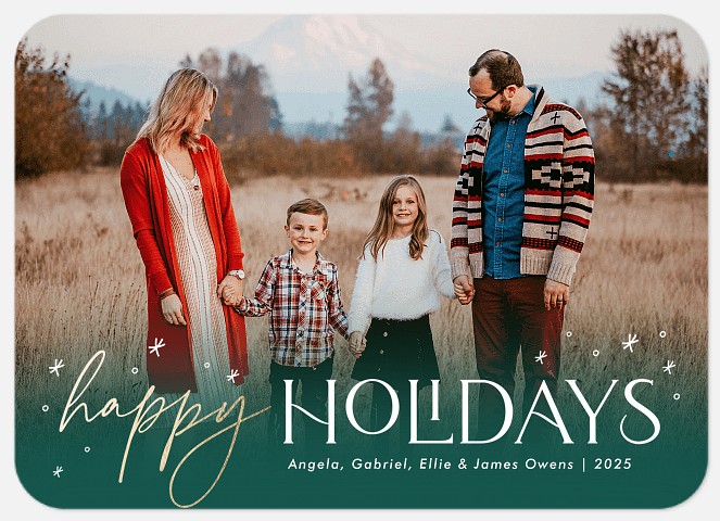 Winter Wishes Holiday Photo Cards