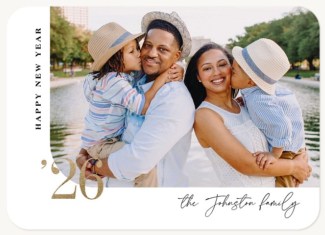 New Year Corner Personalized Holiday Cards