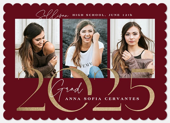 Contemporary Trio Graduation Cards