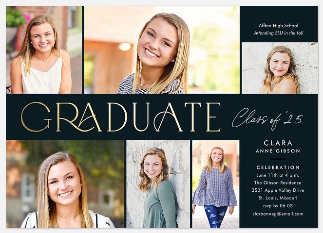 Deco Style Graduation Cards