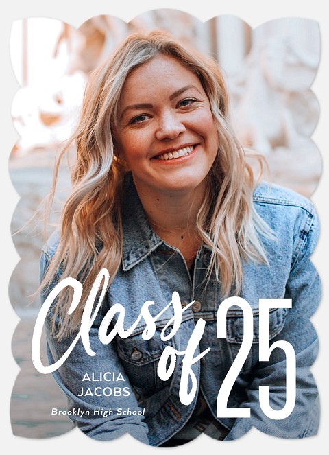 Large Script Graduation Cards