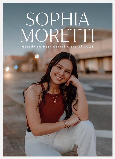 Sophisticated Name Graduation Cards