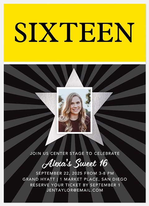 Playbill Party Kids' Birthday Invitations