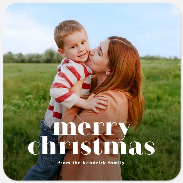 Bold Christmas Holiday Photo Cards