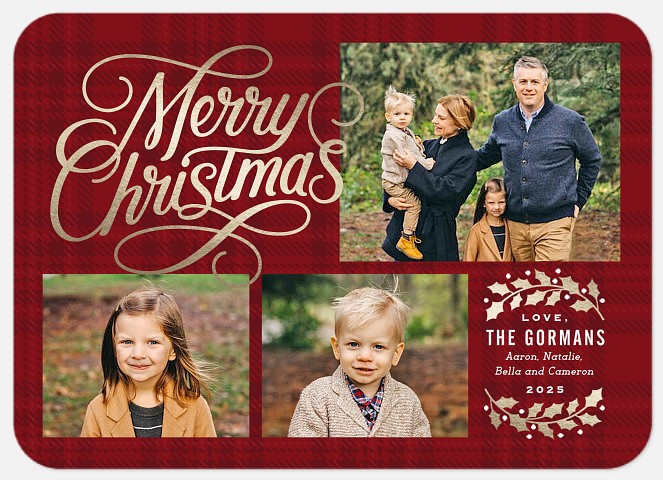 Classic Merriment Holiday Photo Cards