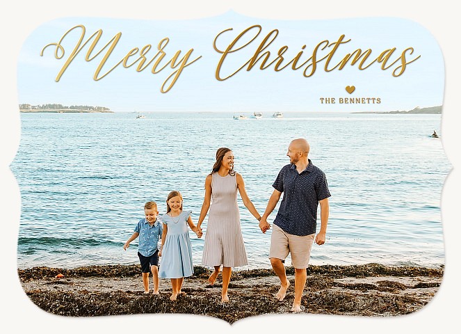 Simplicity Personalized Holiday Cards