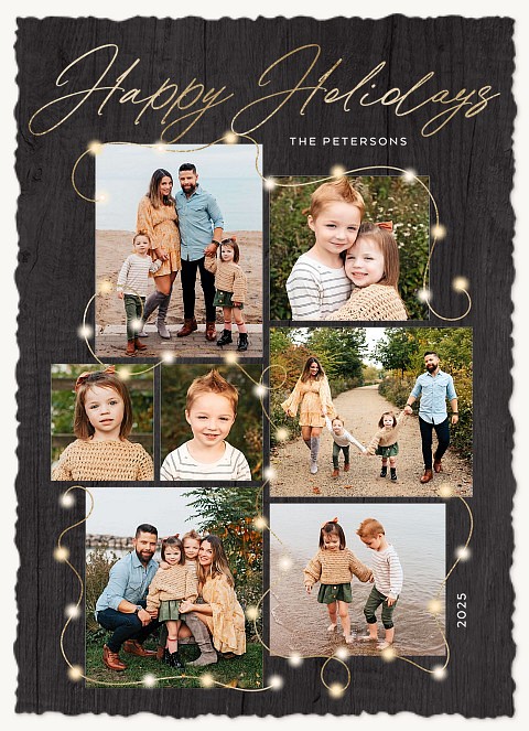 Entwined Lights Personalized Holiday Cards