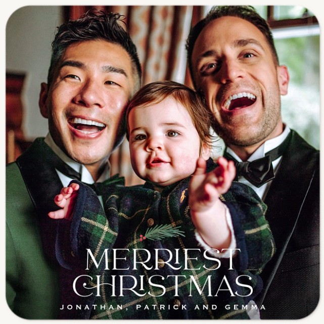 Preppy Christmas Personalized Holiday Cards
