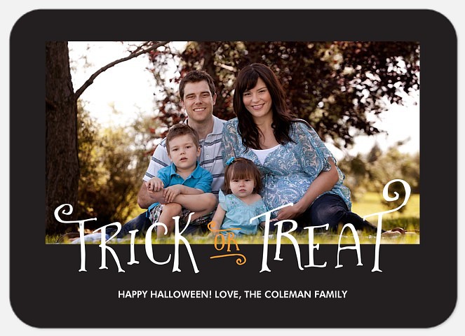 Spooky Treat Halloween Photo Cards