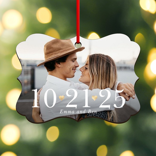 Important Date Custom Ornaments