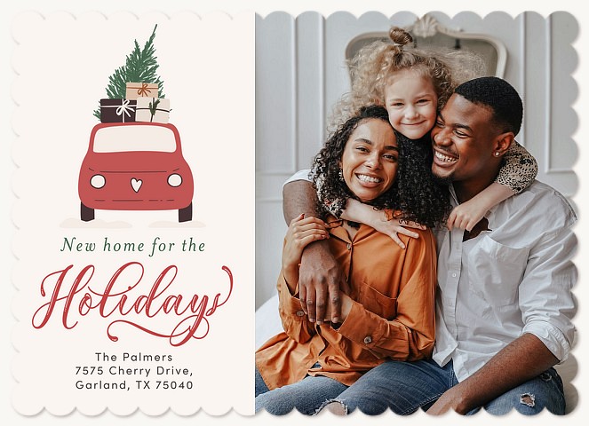 Christmas Car Personalized Holiday Cards