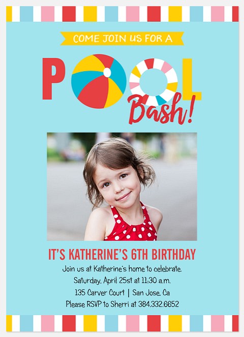 Splish Splash Kids' Birthday Invitations