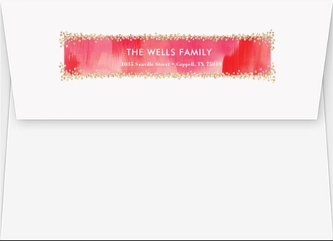 Glittering Speckles Return Address Envelopes