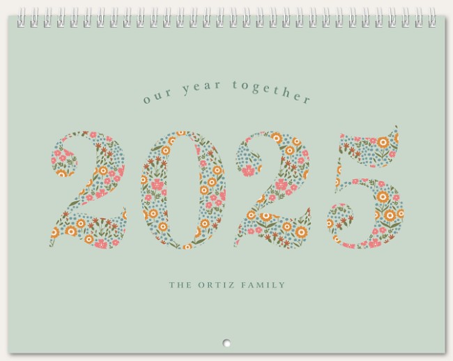 Blooming Year Calendar Custom Photo Calendars