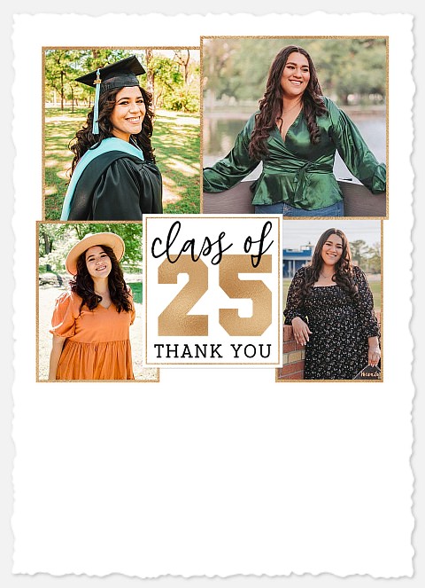 Varsity Collage Thank You Cards 