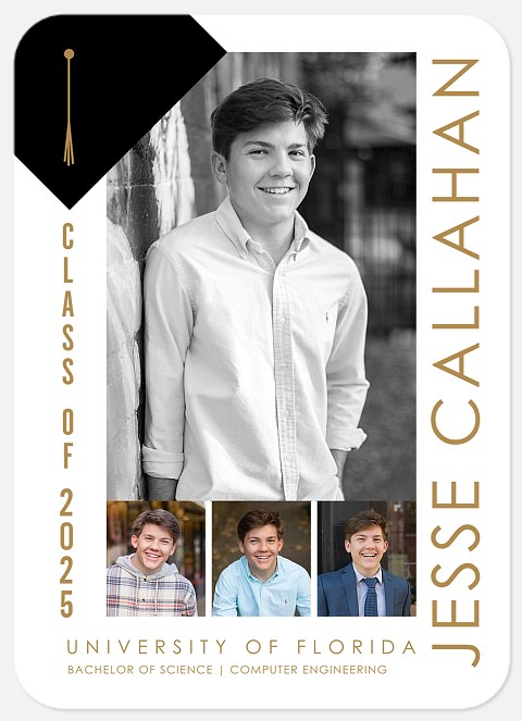Corner Cap Graduation Cards