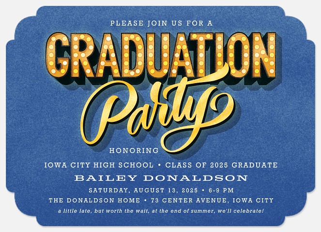 Bright Marquee Graduation Cards