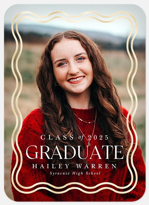 Wavy Baby Graduation Cards