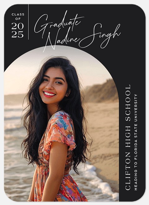 Minimalist Script Graduation Cards