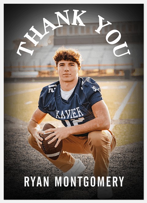 Arched Overlay Thank You Cards 