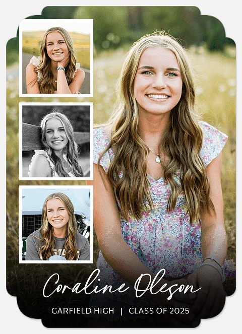 Side Trio Graduation Cards