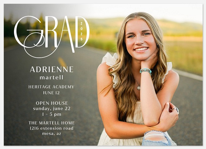 Fancy Flourish Graduation Cards