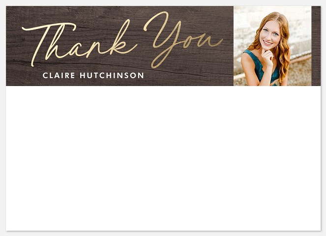 Walnut Thank You Thank You Cards 