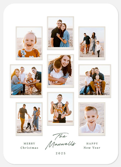 Modern Simplicity Holiday Photo Cards