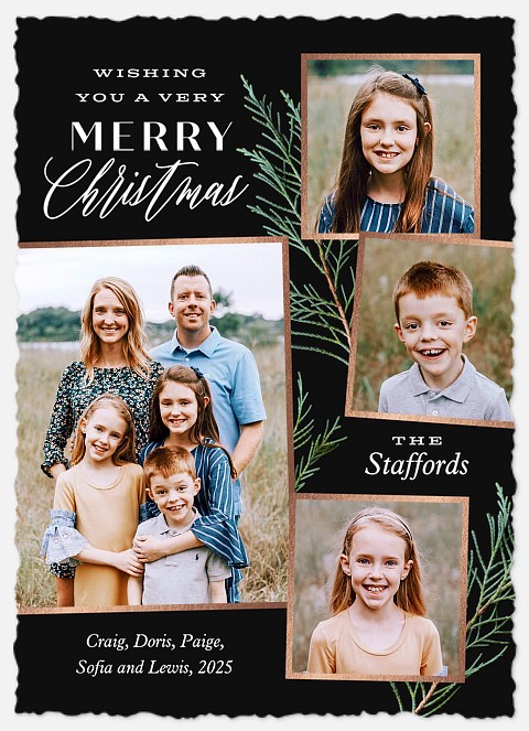 Pine Forest Holiday Photo Cards