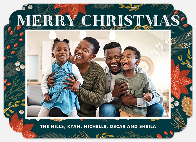 Painted Boughs Holiday Photo Cards
