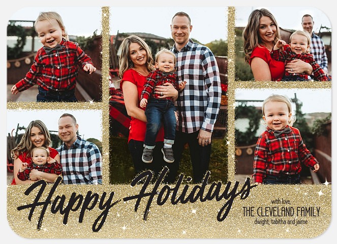 Glitzy Gallery Holiday Photo Cards