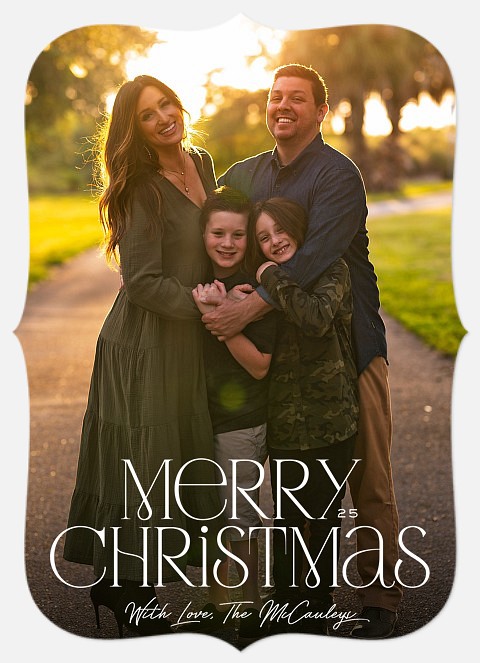 Eloquent Greetings Holiday Photo Cards